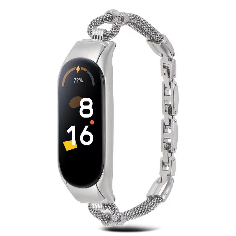 For Xiaomi Mi Band 3 4 Delicate Copper Chain Metal Strap Replacement Watchband with Watch Case For Xiaomi Mi Band 3 4 Delicate Copper Chain Metal Strap Replacement Watchband with Watch Case